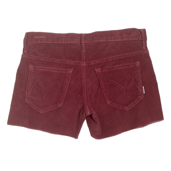 MOTHER Red Jean Shorts Cut-Off Style - Picture 2 of 14